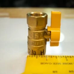 1/2" Double Female Threaded Natural Gas Shutoff Valve - CSA Approved -BBQ Equipment 1 2DoubleFemaleThreadedShutoffValve CSAApproved