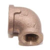 Brass Fitting - 100ED 1/2" Female To 3/4" Female Pipe Thread Elbow