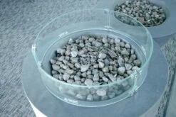 1867 - 23.5" Diameter Round Glass Wind Guard -BBQ Equipment 1867RoundWindGuardonColumn