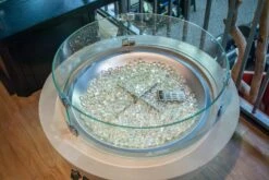 1867 - 23.5" Diameter Round Glass Wind Guard -BBQ Equipment 1867RoundWindGuardonOutdoorGreatRoomCove20 1