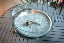 1867 - 23.5" Diameter Round Glass Wind Guard -BBQ Equipment 1867RoundWindGuardonOutdoorGreatRoomRoundBrooks 2