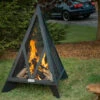 Iron Embers 4' Pyramid Fire Pit -BBQ Equipment 4 PyramidOutdoorFireplace