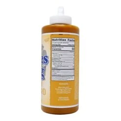 Blues Hog Honey Mustard Sauce Squeeze Bottle -BBQ Equipment 70310HoneyMustard Right