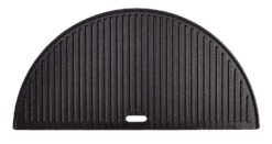 Kamado Joe Half Moon Cast Iron Reversible Griddle For Big Joe -BBQ Equipment BJHCIGRIDDLE kamado joe half moon 1