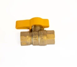 3/8" Double Female Threaded Natural Gas Shutoff Valve - CSA Approved