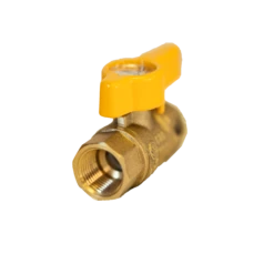 3/8" Double Female Threaded Natural Gas Shutoff Valve - CSA Approved -BBQ Equipment BV5221C 3 8thinchF FThreadShutOffValve 4