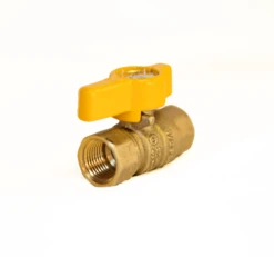 3/8" Double Female Threaded Natural Gas Shutoff Valve - CSA Approved -BBQ Equipment BV5221C 3 8thinchF FThreadShutOffValve 5