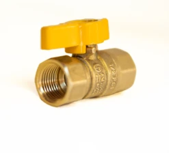 1/2" Double Female Threaded Natural Gas Shutoff Valve - CSA Approved