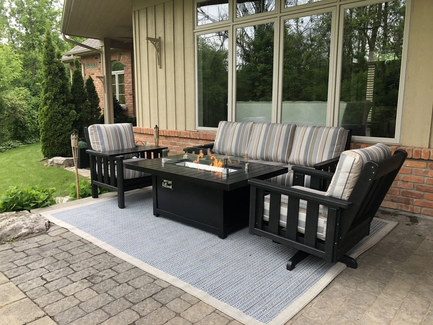 Napoleon PATIOFLAME 36" X 14.5" Rectangular Glass Wind Guard 5 Napoleon PATIOFLAME 36" X 14.5" Rectangular Glass Wind Guard - Image 3