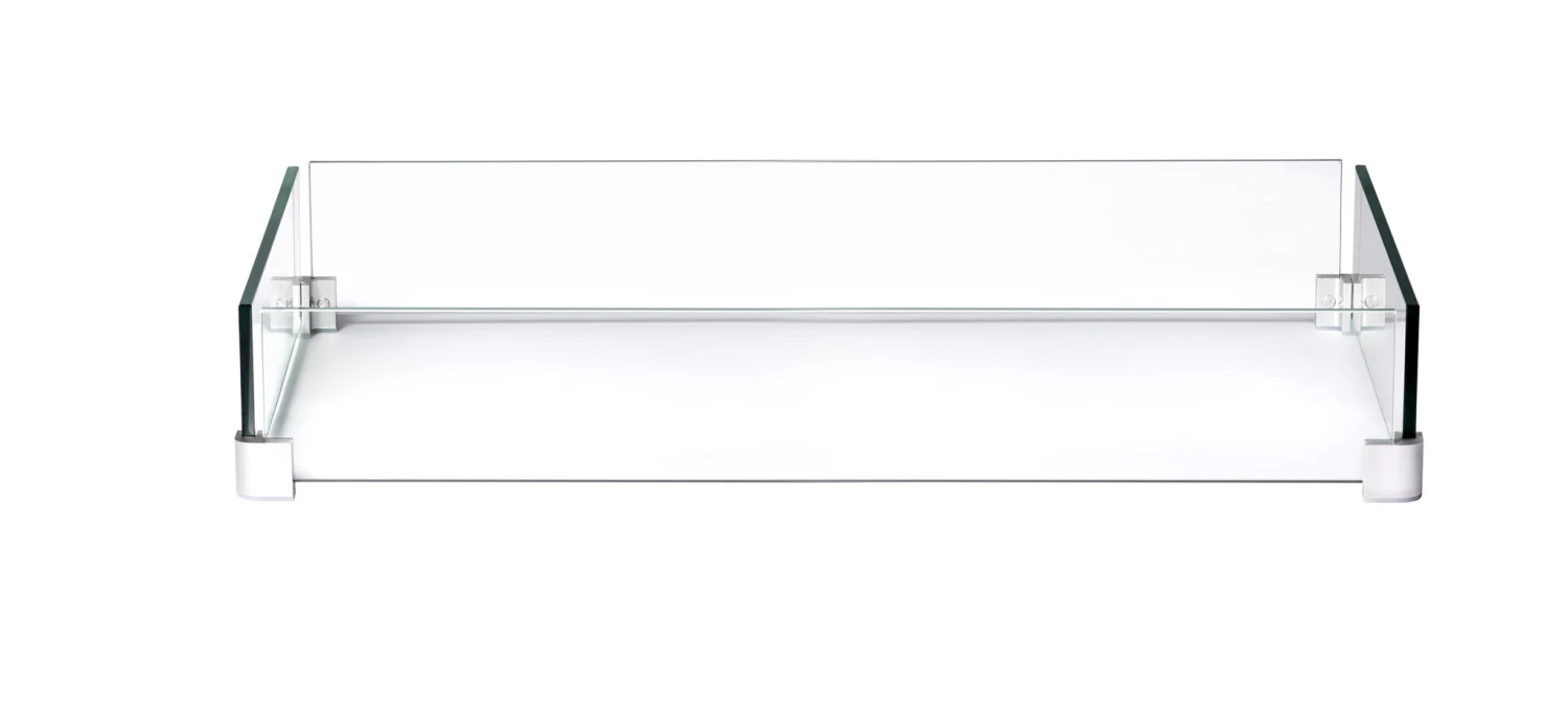 Napoleon PatioFlame 50" X 17" Rectangular Glass Wind Guard 3 Napoleon PatioFlame 50" X 17" Rectangular Glass Wind Guard