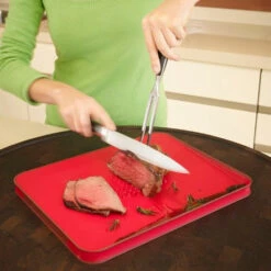 Joseph Joseph Joseph & Joseph Cut & Carve Cutting Board - Red -BBQ Equipment Joseph Joseph Cut Carve Plus Large Red 1