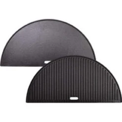 Kamado Joe Half Moon Cast Iron Reversible Griddle For Classic Joe -BBQ Equipment KJHCIGRIDDLE Kamado Joe Reversible Griddle 1