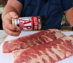 Killer Hogs All Purpose Seasoning -BBQ Equipment Killer Hogs Rub All Purpose Seasoning on ribs