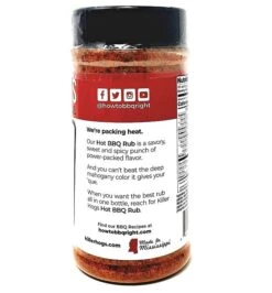 Killer Hogs Hot BBQ Rub 12 Killer Hogs Hot BBQ Rub -BBQ Equipment Killer Hogs hot bbq rub description