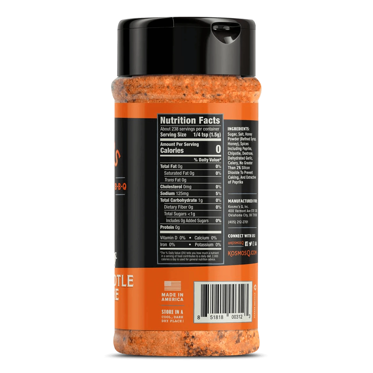 KOSMO'S Q Rub - Honey Chipotle Killer Bee 4 KOSMO'S Q Rub - Honey Chipotle Killer Bee - Image 2