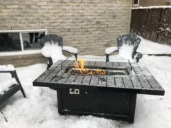 Napoleon PATIOFLAME 36" X 14.5" Rectangular Glass Wind Guard 19 Napoleon PATIOFLAME 36" X 14.5" Rectangular Glass Wind Guard -BBQ Equipment NapoleonStTropezRectangularFiretable STTR1BZ