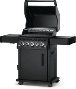 Napoleon Phantom Rogue SE 425 RSIB - Natural Gas -BBQ Equipment RSE425SIBMK 1PHM Prod LidOpen Shelf Up Ang