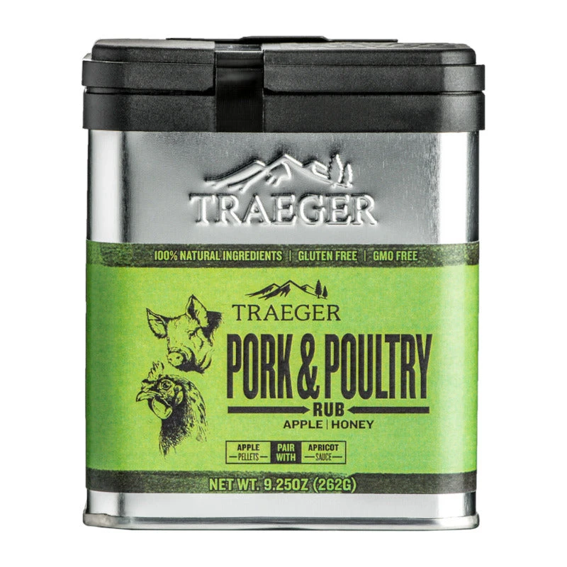 Traeger Pork & Poultry Rub (Gluten Free) - 9.25 Oz 3 Traeger Pork & Poultry Rub (Gluten Free) - 9.25 Oz