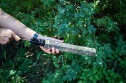 Big Boy The Smoke Pipe - 12" Stainless Steel Wood Chip And Pellet Smoking Tube -BBQ Equipment The Smoking Pipe Big Boy Pellet and Wood Smoking Box Tube with Included Cleaning Brush Lifestyle JPG