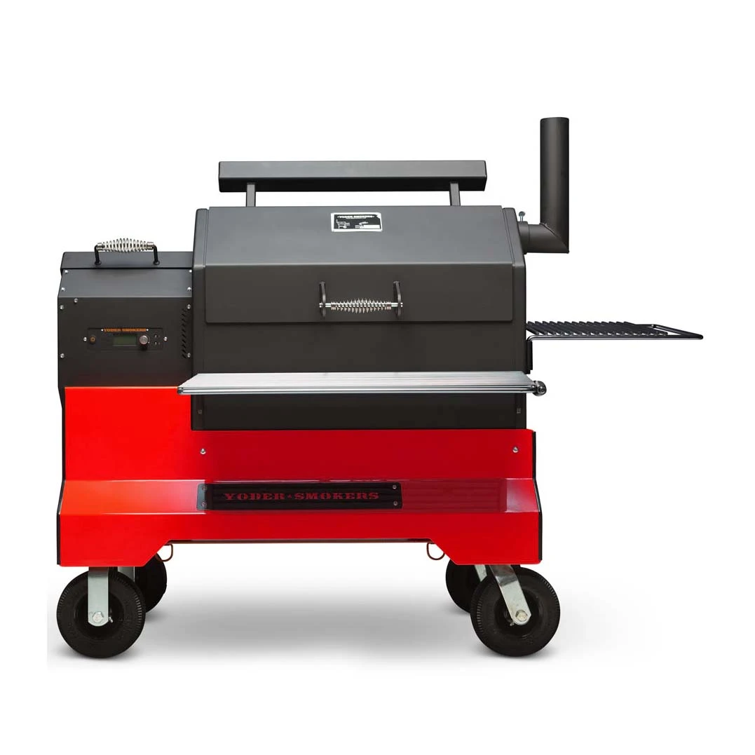 Yoder Smokers YS640S Competition Cart Pellet Grill And Red Cart 3 Yoder Smokers YS640S Competition Cart Pellet Grill And Red Cart